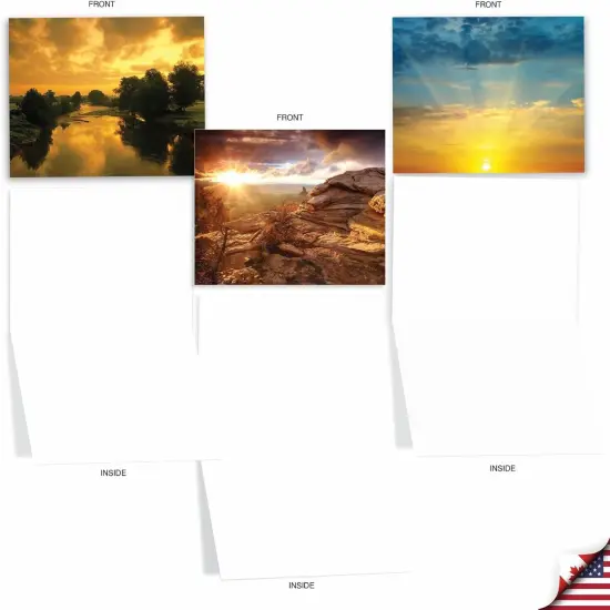 20 Landscape Nature Note Cards Blank (4 x 5.12 Inch) {2}