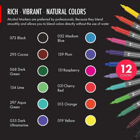 12 - Alcohol Based Markers {4}