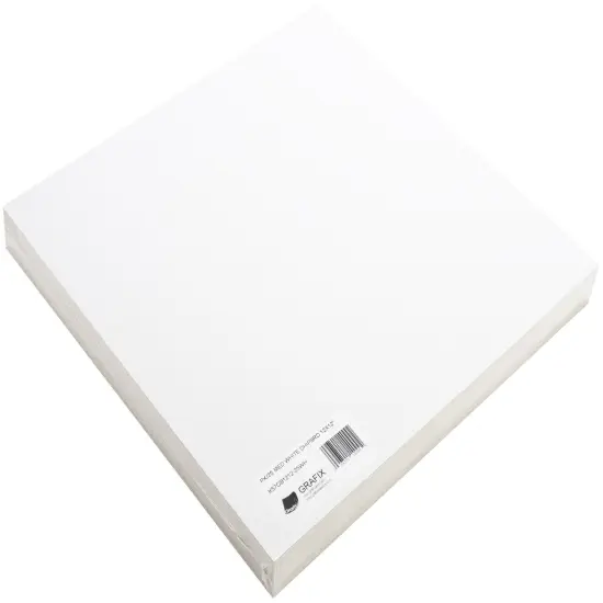 Grafix Medium Weight Chipboard Sheets 12"X12" 25/Pkg-White {2}