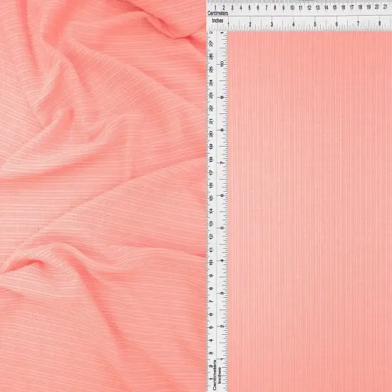 Pointelle Two Tone Rib Fabric 1 Yard Soft Stretch Textured 58/60" Wide Brown {6}