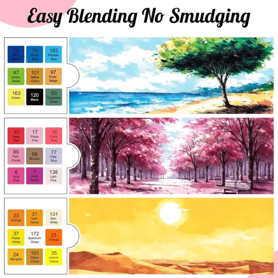 80 Color Dual Tip Art Drawing Markers {4}