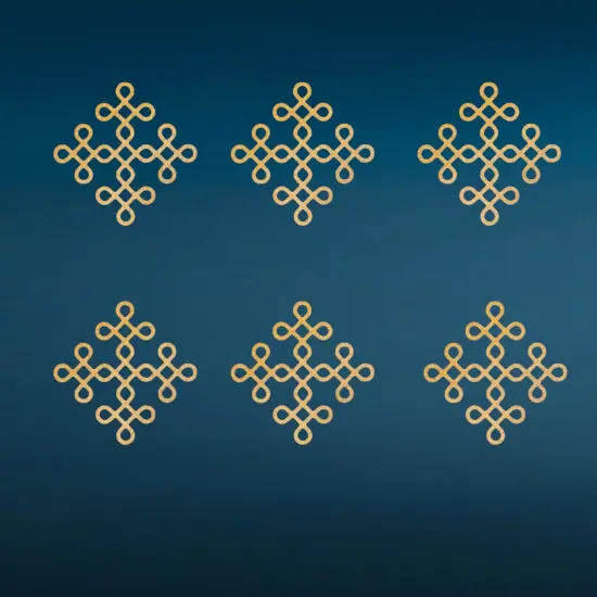 Small Muggu Kolam Cutout Diy Indian Backdrop Traditional Wall Decorations Home Office Decor Puja Mandir Rangoli Pooja Decor Religious Cutout Spiritual Housewarming Gift Golden {1}