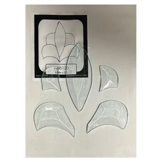 4-3/4" x 5" Clear Glass Bevel Cluster 3 {3}