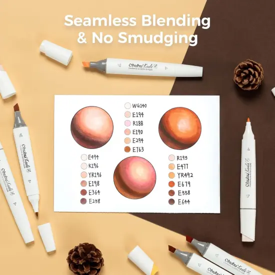 Alcohol Markers Skin Tone Marker Slim Broad and {4}