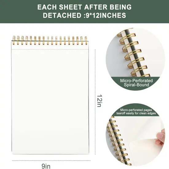 9" x 12" Sketch Book, 100 Sheets Spiral Bound Art Sketchbook {2}