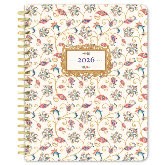 Tuscan Delight | 2026 6x7.75 Inch Weekly Desk Planner | Foil Stamped Cover {1}