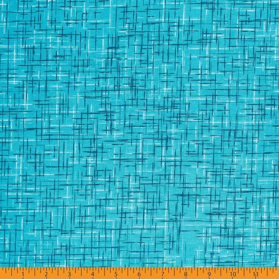 Mook Fabrics Linen Look Cotton Fabric [108 in. Wide] - By The Yard Tile Blue {3}