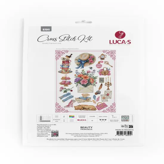 Beauty B7041L Counted Cross-Stitch Kit {2}