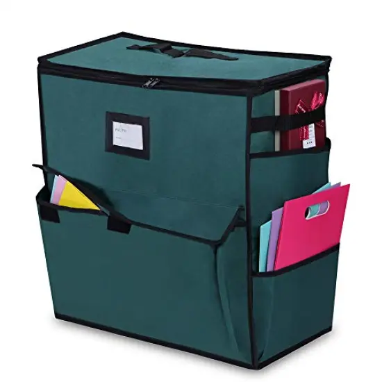 Unique Holiday Storage Organizer for Gift Bag and Wrapping Accessories (Green) {2}