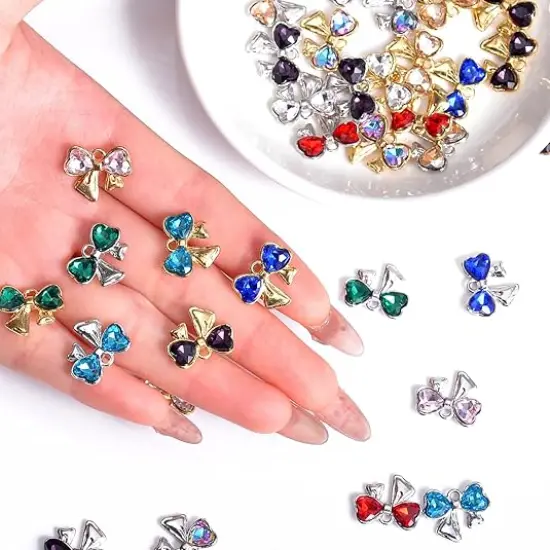 40Pcs Paired Crystal Pendants Charms for Jewelry Making Supplies {4}