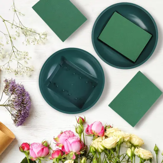 16 Sets Flower Foam Blocks with Bowl Kit Square Floral {3}