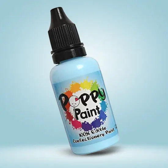 Poppy Paint Frozen Blue Edible Paint for Cakes Cookies and Confections {3}