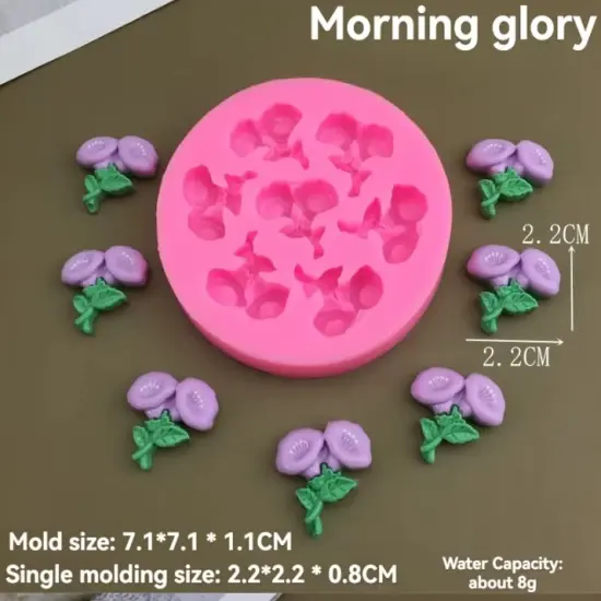 Morning Glory Silicone Mold {1}