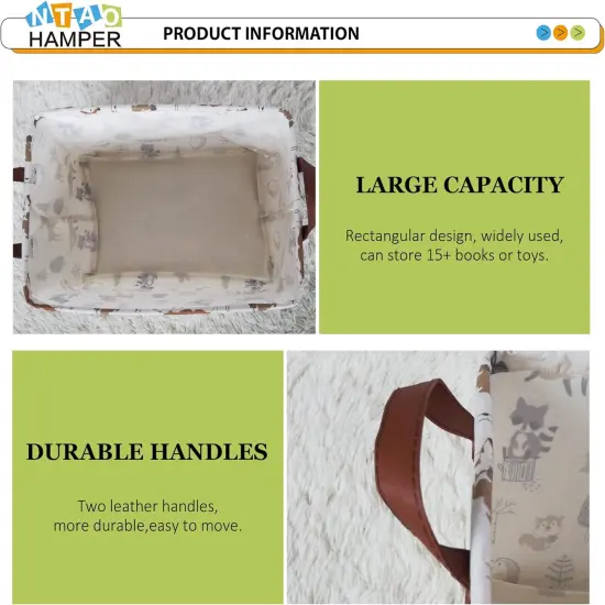 Summer Storage Basket,Collapsible Toys Bin,Books Box,Gift Basket,Room Decor(Animal) {5}