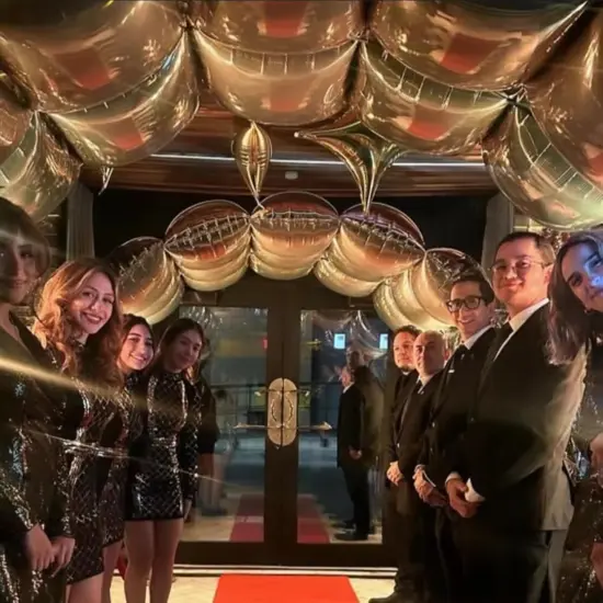 Mylar Gold Black Square Foil Balloon Wall Tunnel Arch Background Chrome Double sided Flat Metallic Gold& Black Balloon Garland Kit Graduation Anniversary Birthday Backdrop Party Decorations {5}