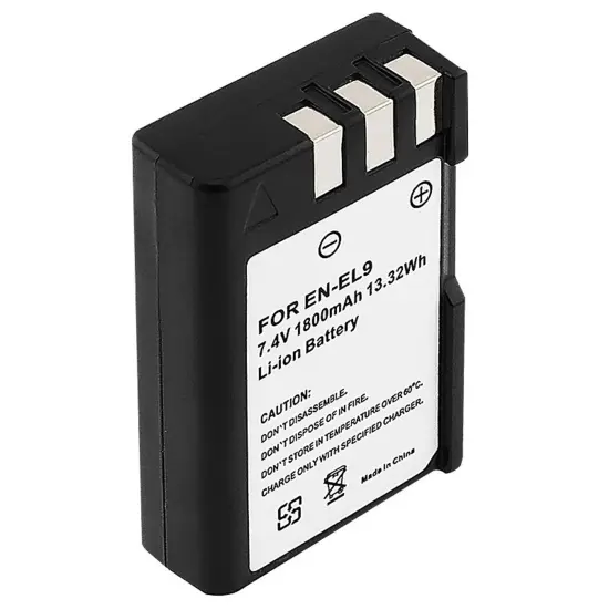 Insten Battery for Nikon EN-EL9 D40X D40 D60 D5000 D3000 S6400 EL9a MH-23 ENEL9 Black {3}