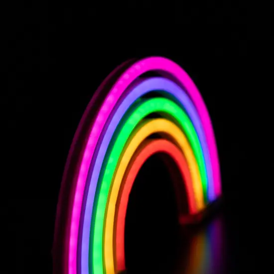 Northlight LEDRainbow Neon Lighted Wall Art - 12"- Mutlticolor Multi {7}