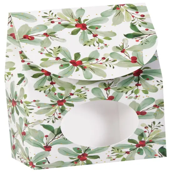 Pack/6: Holiday Berries Gourmet Candy Box - 3-1/2 x 1-3/4 x 6-1/2" {1}