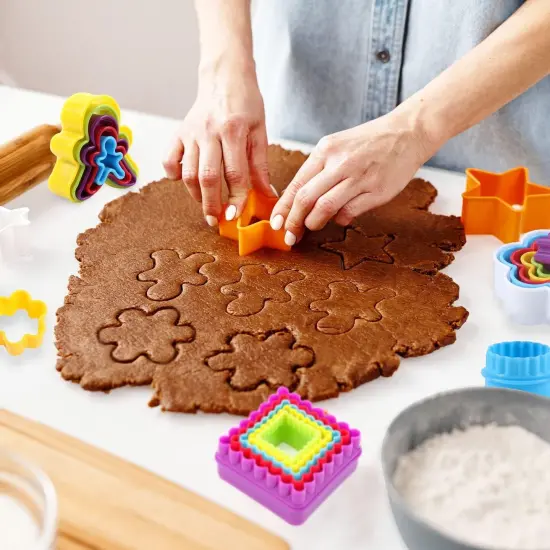 Cookie & Biscuit Cutter Set Multi Size Shapes 32 Pieces {3}
