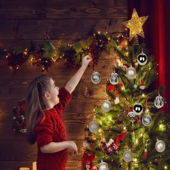 2.36" Christmas Ball Ornaments Champagne {3}