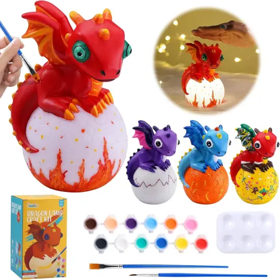 Paint Your Own Dragon Lamp Craft Kit {1}