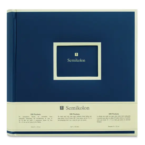 Semikolon Pocket Photo Album - Marine Blue {1}