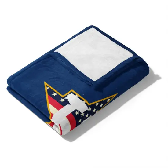 MLB Celebrate Series Silk Touch Sherpa Throw Blanket 50&times;60 Inches Houston astros {3}