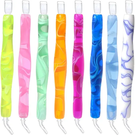 Diamond Painting Pen,Diamond Art Pen,5D Diamond Painting Pen Kit Tool Accessories Stylus Drill Pen for Diamond Painting Nail Art Cross Stitch Decoration Diamond Art WhiteBlue {2}