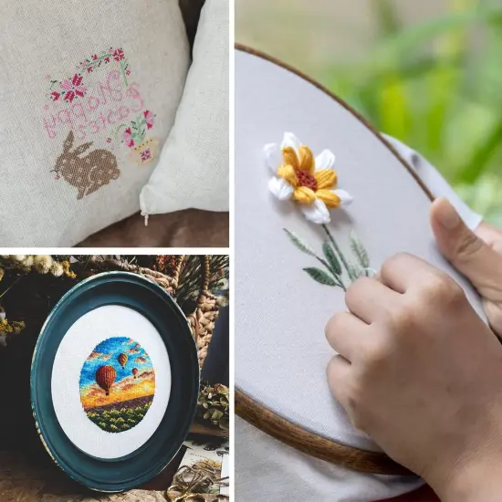 Friendship Bracelet String Kits with Organizer Storage Box, 110 Colors Embroidery Floss 52Pcs Cross Stitch Tools-Labeled with Embroidery Thread Numbers for Bobbins Great Production Gift {4}