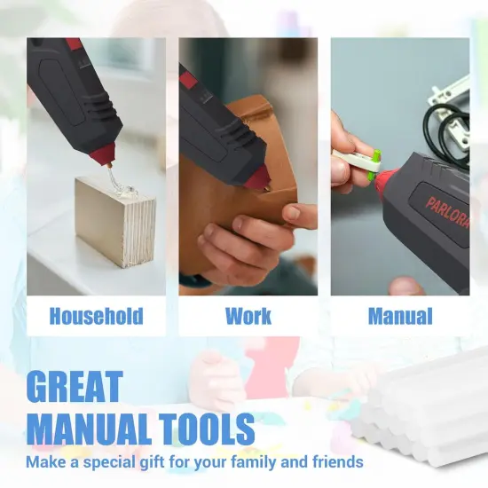 Hot Glue Sticks, Mini Size, 6" Long x .27" Diameter, 50 Count, Clear, for Kids Adults DIY Art Craft Gluing Repairing Sealing Festival Home Decoration {5}