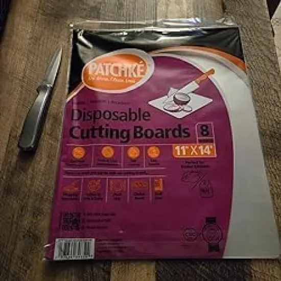 Plastic Cutting Boards For Kitchen &ndash; 8-Pack, 11"x14" &ndash; Durable, Disposable Borad Mats, Reusable &ndash; Perfect for Meal Prep & Cooking (8 Flexible Cutting Boards Pack) {4}