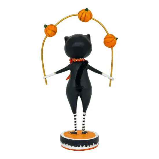 Lori Mitchell Halloween Toss a Jack Cat Figurine {3}