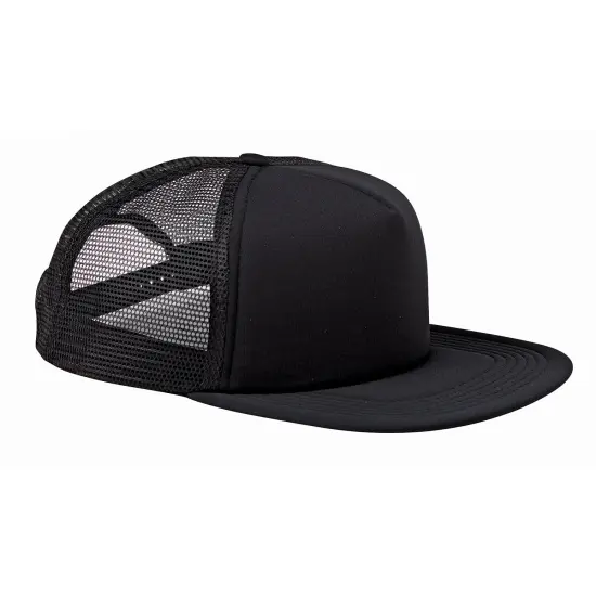 Big Accessories&reg; Foam Front Trucker Cap BLACK/ BLACK {1}