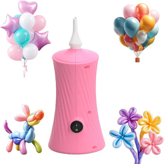 Balloon Pump Electric - Portable Air Balloon Pump for Long Balloons, Balloon Blower Inflator Machine for Twisty, Animal Classic Round, Foil, Latex Balloons {5}