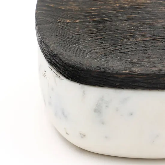 Marble Kitchen Container/Storage Box - 6"x6"x2.5" {4}