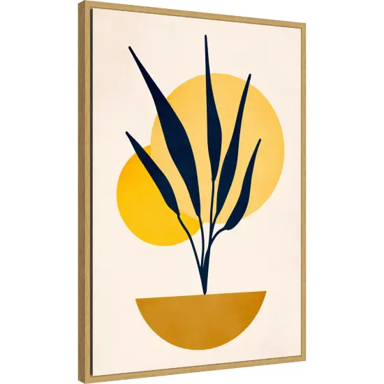 Copenhagen 1978 Study No 5 by Eins Kubistika Framed Canvas Wall Art {3}