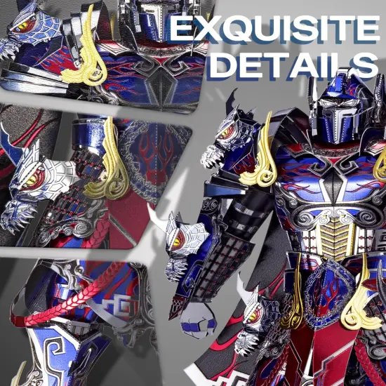 3D Metal Puzzles Mecha Model Kits-The Titan Figure Model Building Blocks Kits for Kids, DIY Brain Teaser 3D Puzzle for Men Teen Students Hobbies Fidget Toys Gifts -157 Pcs {3}