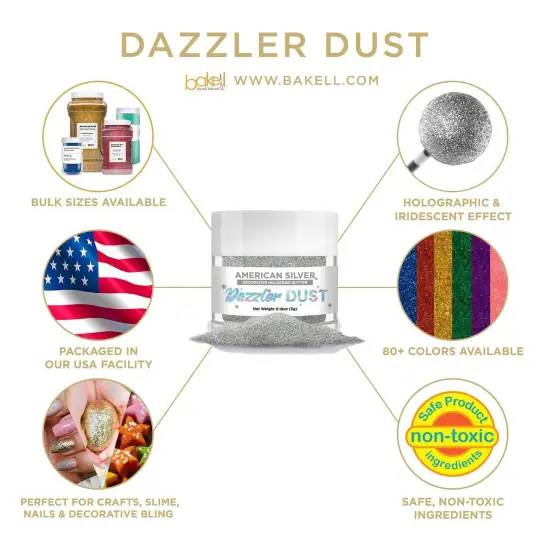 American Silver Dazzler Dust&reg; 5 Gram Jar {4}
