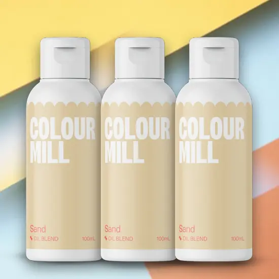 100ml Sand Oil Based Edible Food Colouring for Buttercream Chocolate Baking {2}