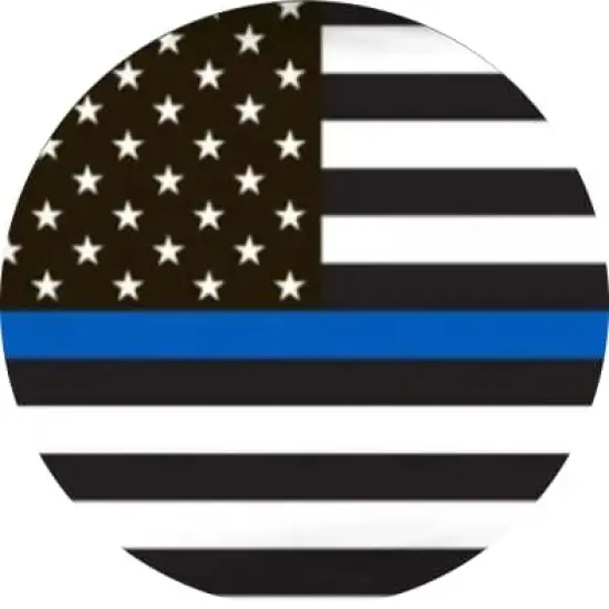 Police Thin Blue Line Absorbent Cup Holders Car Coasters,Ceramic Stone Drinks Coaster Set for Women Man 2.56"(2 Pack) {1}