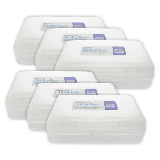 Clear Multipurpose Utility Box, Pack of 6 {1}