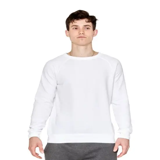 Lane Seven&reg; Unisex French Terry Crewneck Sweatshirt HEATHER GRAPHITE {6}