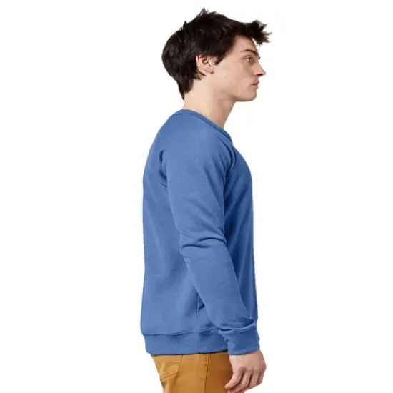 Lane Seven&reg; Unisex French Terry Crewneck Sweatshirt HEATHER ROYAL {8}