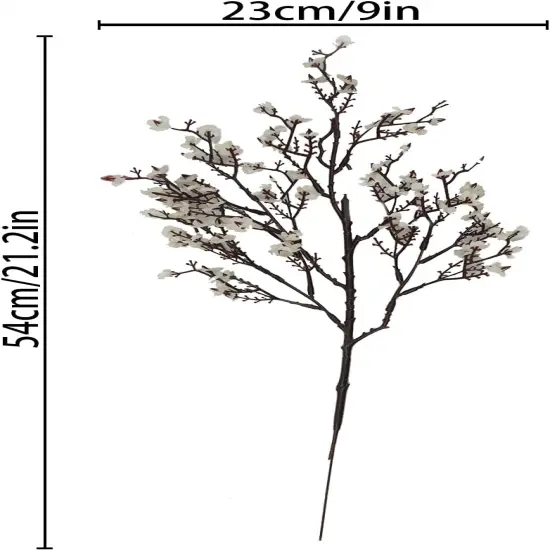 15 Pcs Babys Breath Artificial Flowers Fake Silk White Flowers Faux Gypsophila Bouquet Real Touch Floral for Home Wedding Party Centerpieces DIY D&eacute;cor {5}