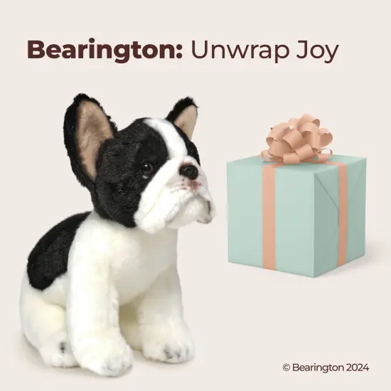 Bearington Collection Oliver The French Bulldog Plush, 13 Inch French Bulldog Stuffed Animal, For Ages 3-14 Multicolor {5}