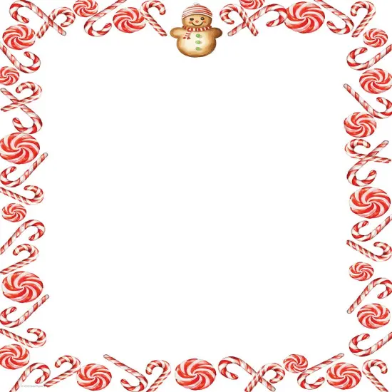 Great Papers! Stationery Holiday Letterhead, Peppermint and Snowman, 8.5"x11", Printer Friendly, 50 Sheets {1}