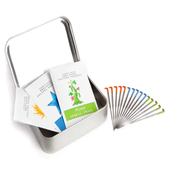 Full Set Precision Felting Needles &ndash; High Carbon Steel Fiber Arts Tools for Needle Felting Kits and Wool Sculptures | Felt and Fiber Arts Supplies for Beginners & Pros, Made in Germany, Packaged in USA {9}