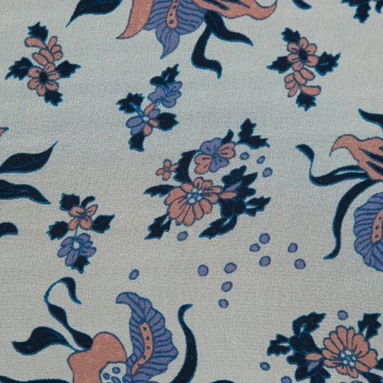 1 Yard Blue and Pink Silk Chiffon 44" Wide Sheer Fabric for Handkerchief Skirts & Flowing Tops {2}