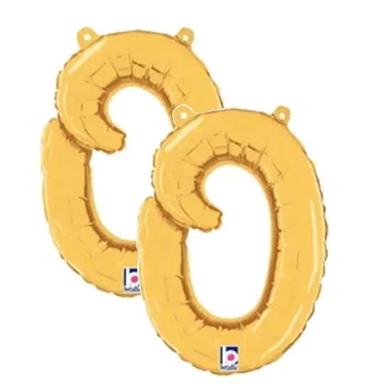 Betallic&reg; 14 inch Script Letter O Gold Air Fill Only {6}