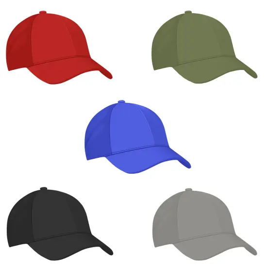 Pack of 5 Mechaly Plain Baseball Cap Hat Adjustable Back {4}